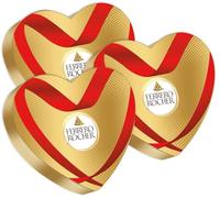 3X Ferrero Rocher Scatola Regalo Cuore Edition 2025 Cioccolatini al Latte con Ripieno Cremoso e Nocciola Intera 100g