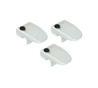 3x Chiusura Sicurezza Fiamma Safe Door Frame Bianco Chiavi Serratura Camper