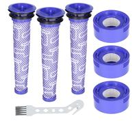 3x filtro HEPA post filtro motore e prefiltro per Dyson V8 V7 Animal Absolute