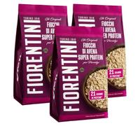 3X Fiorentini Fiocchi di Avena Integrali Super Protein - Con Proteine di Pisello - 21 g di Proteine per 100 g - Ricchi di Fibre - Ideali per Porridge, Yogurt e Colazione 350g