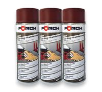3x FÖRCH Ruggine Fermata Primer L236 Rostschutzspray Premium Marrone-Rosso 400ml