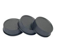 3X Fotocamera Corpo + Tappo Obiettivo Posteriore Per M42 Vite Filo E Obiettivo