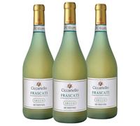 3x Frascati DOC 2024 Vino Bianco Ciccariello 3x75cl in bottiglia satinata