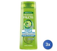 Garnier Fructis Shampoo Fortificante 2in1, Per Capelli Normali, Per Capelli Forti e Luminosi, Con Estratto di Pompelmo e Vitamina B6, Forti & Brillanti, 250 ml