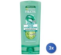 3x Fructis Balsamo 200 Ml. Aloe Hydra Bomb