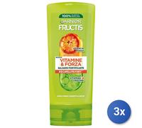 3x Fructis Balsamo 200 Ml. Vitamine & Forza