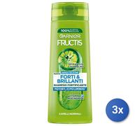 Garnier Fructis Shampoo Fortificante, Per Capelli Normali, Per Capelli Forti e Luminosi, Con Estratto di Pompelmo e Vitamina B6, Forti & Brillanti, 250 ml