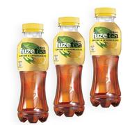 3X Fuzetea Té Nero al Gusto Limone con una Nota di Lemongrass Bottiglia Pet 400ml- Drink Summer 2023 [3 Confezioni]