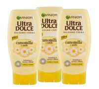 3x Garnier Balsamo Ultra Dolce Per Capelli Chiari Con Camomilla 250 ml