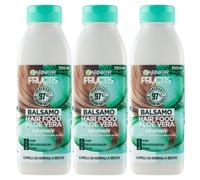 3x Garnier Fructis Balsamo Idratante Per Capelli Disidratati Aloe Vera 350 ml