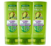3x Garnier Fructis Hydra Ricci Balsamo Anti Crespo Olio di Pistacchio 200 ml