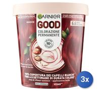 3x Garnier Good Colorante Cap. 6.6 Rosso Melograno Senza Ammoniaca