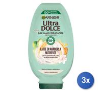 3x Garnier Ultradolce Balsamo 200 Ml. Latte Di Mandorla