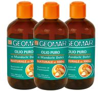 3x Geomar Olio Naturale di Mandorle Dolci Nutriente e Elasticizzante 250 ml