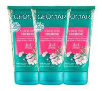 3x Geomar Scrub Viso Cremoso Esfolia e Deterge 150 ml