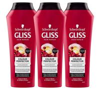 3x Gliss Schwarzkopf Shampoo Riparatore Capelli Colorati 250 ml