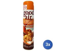 3x Goodair Spray 400 Ml. Legno D'Ebano
