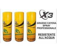 3X GRASSO LUBRIFICANTE SPRAY BARDAHL AD ALTA ADESIVITÀ RESISTENTE ALL'ACQUA