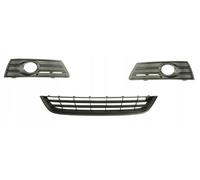 3x GRIGLIA PARAURTI ANTERIORE SX DX CENTRO per VW PASSAT CC (357) 08-12 NERO SET