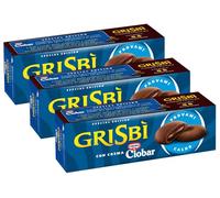 3X Grisbi Crema Ciobar, Biscotti Frolle Ripiene di Morbida Crema al Ciobar 112g
