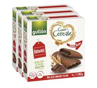 3X Gullon Cuor di Cereale Brownie Take Away Barretta con Ripieno di Brownie 202,5g