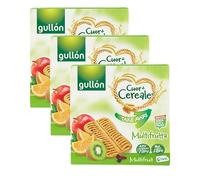 3X Gullon Cuor di Cereale Take Away Multifrutta Biscotti con Fiocchi d'Avena e Frutta 144g [3 Confezioni]