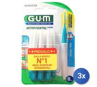 3x Gum Scovolini Interdentali 8 Pezzi Int.Cleaners Grande