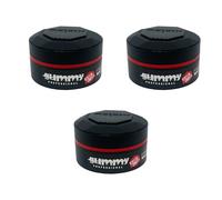 3x Gummy Professionale Cheratina Complesso Styling Cera Ultra Hold 150ml
