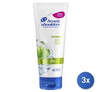 3x Head & Shoulders Balsamo Per Capelli 220 Ml. Apple Fresh