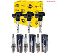3x Hella Bobina Accensione + Beru Candela per Hyundai i10 Pa 1.0