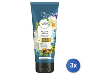 3x Herbal Essences Balsamo Per Capelli 200 Ml. Olio Di Argan