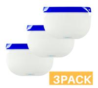 3x HQRP Sicurezza Completo Viso Protezione Protettivo Occhi Clear Anti-nebbia