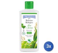 3x I Provenzali Bio Balsamo Per Capelli 200 Ml. Aloe Districante