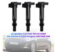 3x Ignition Coil Pack 9671214580 Per Citroen C3 DS3 Peugeot 108 2008 208 T0