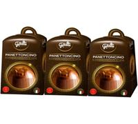 3X Il Galeone Panettoncino Mini di Finissimo Cioccolato al Latte con Sorpresa, Senza Glutine 40g