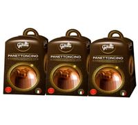 3X Il Galeone Panettoncino Mini di Finissimo Cioccolato al Latte con Sorpresa, Senza Glutine 40g (2024)