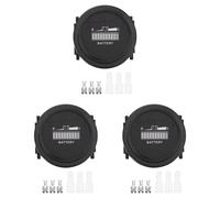 3X Indicatore Della Batteria Digitale 12V / 24V / 36V / 48V / 72V LED Indicatore Della Batteria del Misuratore Impermeabile per Go-Lf Ca-Rt