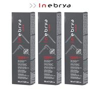 3x Inebrya Color - 6.8 Biondo Scuro Matte - Crema Colorante per Capelli - 100 ml