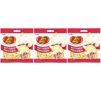 3x Jelly Belly Buttered Popcorn Sapore Gelatine 70g Borsa Caramelle Americane