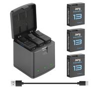 3X Joiry Hero 13 Batteria per GoPro Hero 13, 2600 mAh Hero 13 con 3 canali LED USB-C Kit di ricarica rapida, compatibile con GoPro Hero 13, HERO13 Black