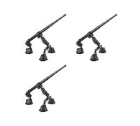 3X Kit di Montaggio A Ventosa per Auto con Adattatore per Testa A Sfera per Selfie Stick Invisibile per Accessori per Action Camera per X4 X3