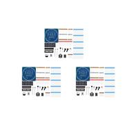 3X Kit Orologio Digitale Elettronico C51 Scheda di Apprendimento Microcontrollore DS1302 Modulo Display A LED Rotante Parti di Produzione DIY