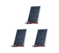 3X Kit Pannello Solare 12V Generatore Completo di Celle Solari Ricaricabili Portatili da Esterno da 30 W per La Casa