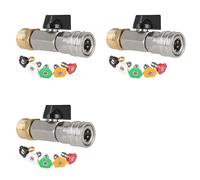 3X Kit Valvola A Sfera per Idropulitrice Ad Alta Pressione con Connettore R7930