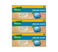 3x Knorr Fish Stock Cubes Confezione da 12 (36 cubi) Fiskbuljong MSG Free
