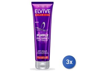 3x L’Oréal Paris Elvive Color-Vive Purple, 150 Ml