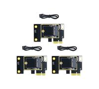 3X La Scheda Adattatore per Scheda di Rete Wireless da M.2 un PCIE NGFF Supporta La Scheda di Rete 7260 8265 1650 1675X AX200 AX210