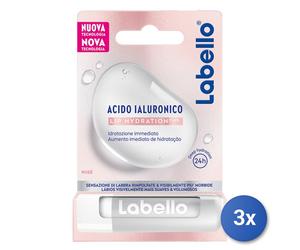 3x Labello Burrocacao Acido Ialuronico Rose' 88071 Made In Italy