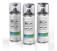 3X Lacca Spray Nera Opaca AUPROPAINT MAT Auto Vernice Spray 400ML Ridipinabile