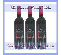 3x LACRIMA MORRO D'ALBA DOC 0,75 l. cantina Conti Leopardi Marche